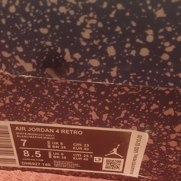 New navy blue Jordan 4s - Picture 2 of 5